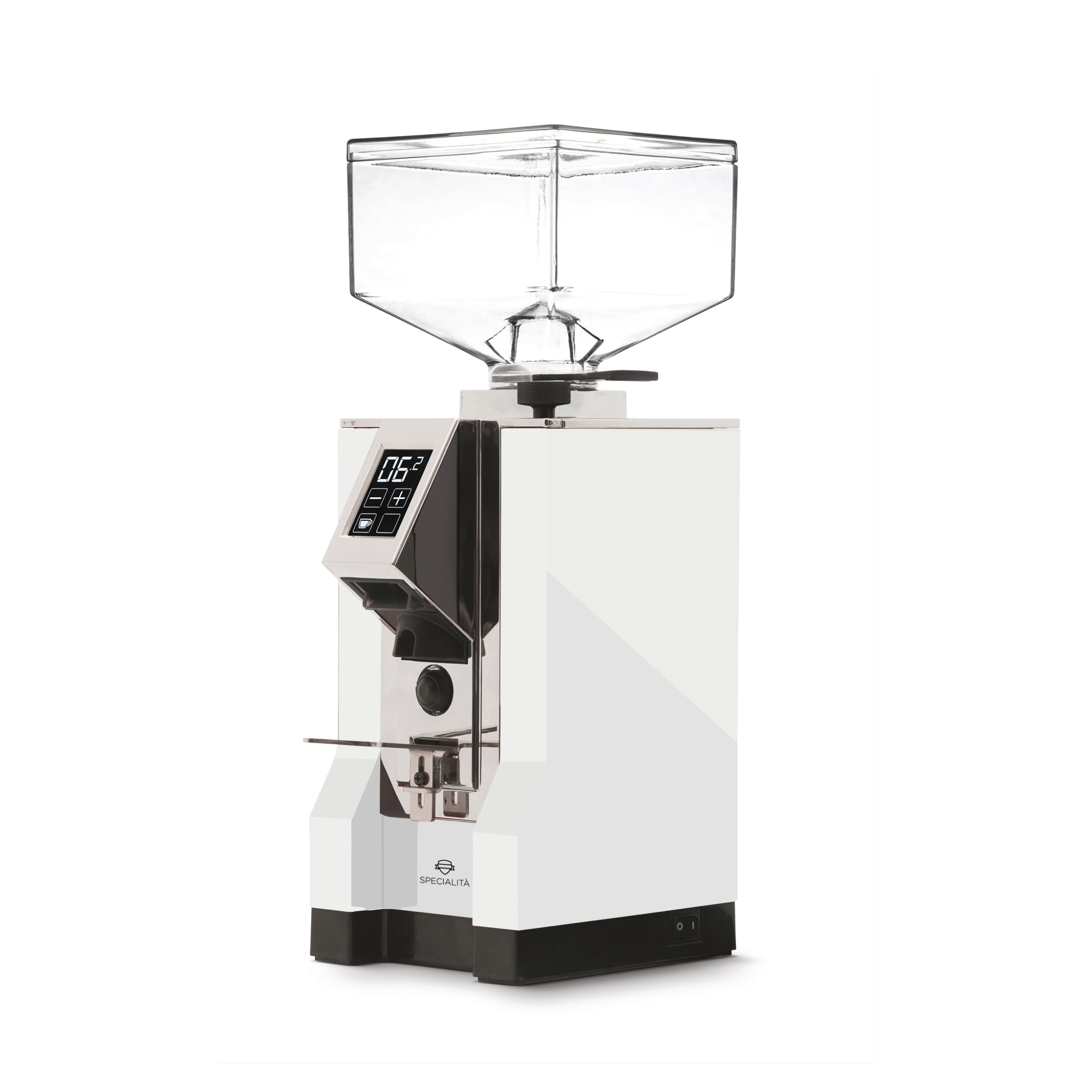 Eureka Mignon Specialita Espresso Grinder | Sound-Insulated | Stepless 55mm Burrs | Touchscreen | White