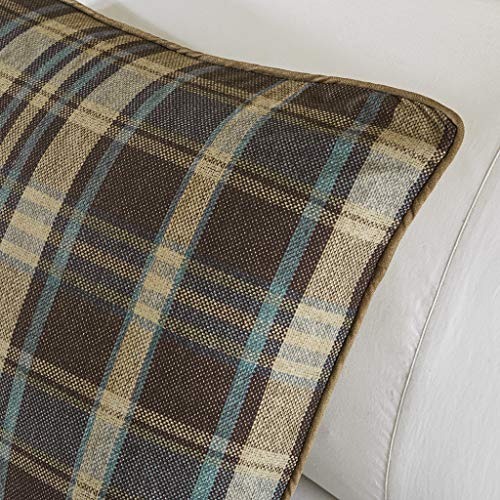 Woolrich Rustic Lodge Cabin Comforter Set - All Season Down Alternative Warm Bedding Layer And Matching Shams, Oversized King, Hadley Plaid, Multi #TOP3