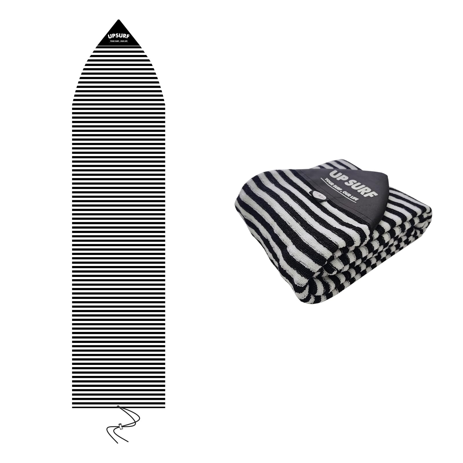 UPSURF 5'8"/5'10"/6'0"/6'6"Surfnoard Sock Cover-Long Board Sock Cover Light Protective Bag for Your Surf Board