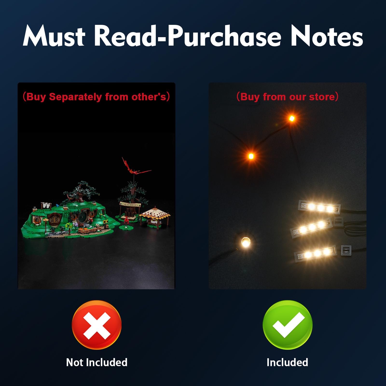 BrickBling LED Light Compatible with Lego 10354 The Shire- Not Come with Model (Classic Version Light)