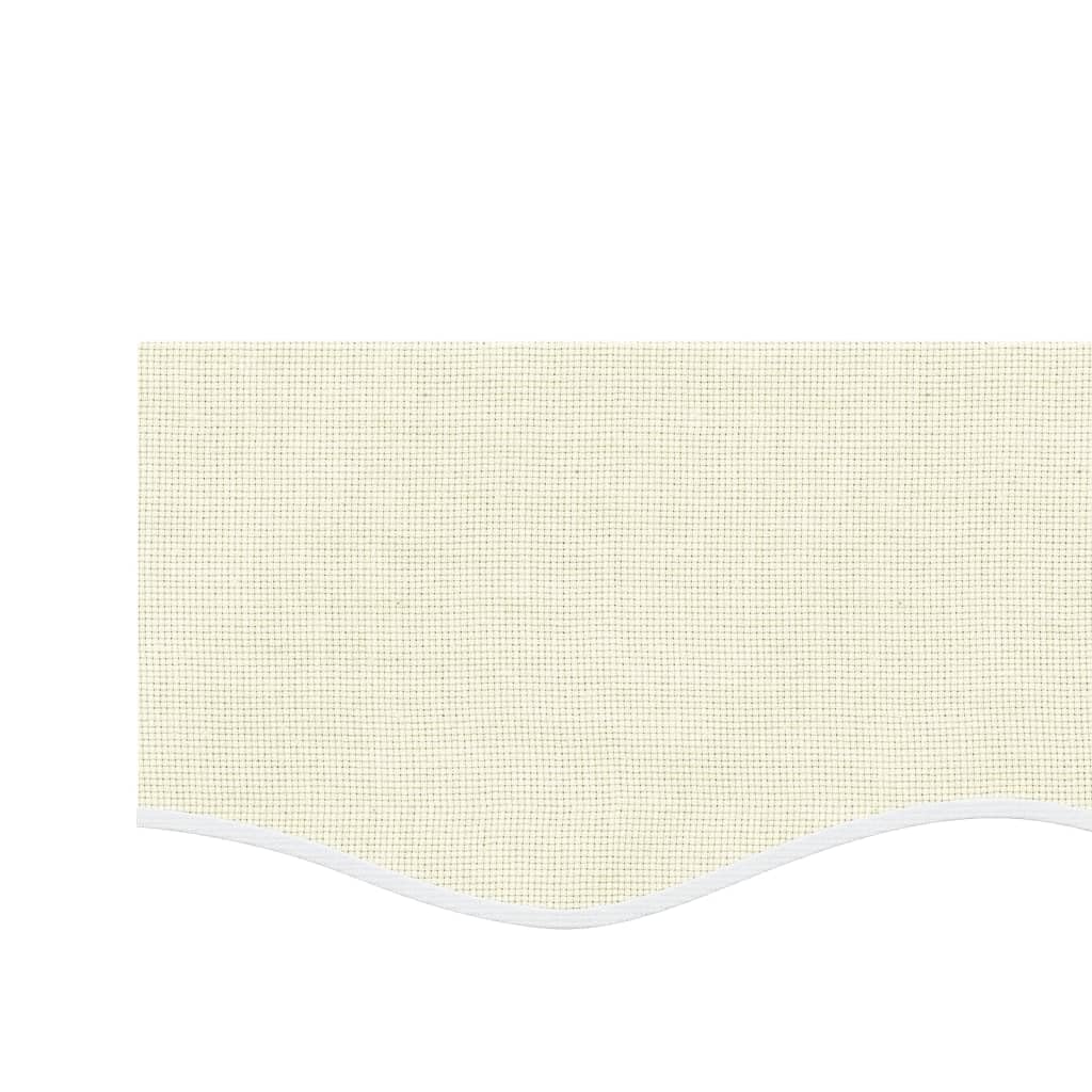 Gecheer Tessuto Ricambio per Mantovana Tenda Strisce,Tela Mantovana per Tenda da Sole da Patio,Terrazzo,Tela di Ricambio per Mantovana di Tenda da Sole,Sostituzione Tenda da Sole,Crema 6 m