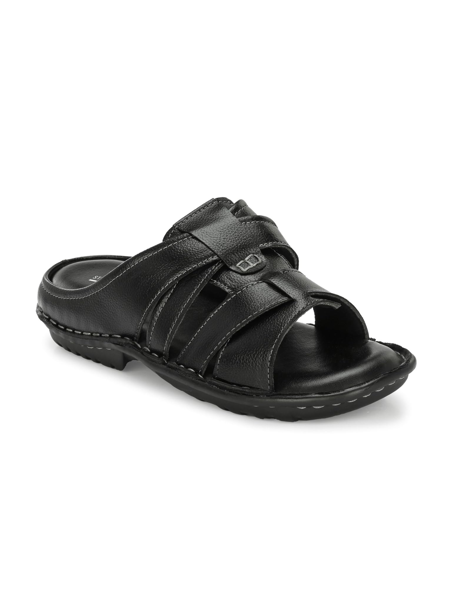 stanphord Men's Stoneleaf Slippers | Slip-on Classical Flip-Flop Man | Lightweight & Comfortable Flats | Cushioned Insole Stylish Chappal for Formal & Casual Wear-picture-15