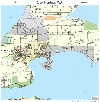 Oak Harbor Washington Map Amazon.com: Large Street & Road Map Of Oak Harbor, Washington Wa - Atlas De  Pared De Tamaño Póster Impreso De Su Ciudad Natal : Hogar Y Cocina