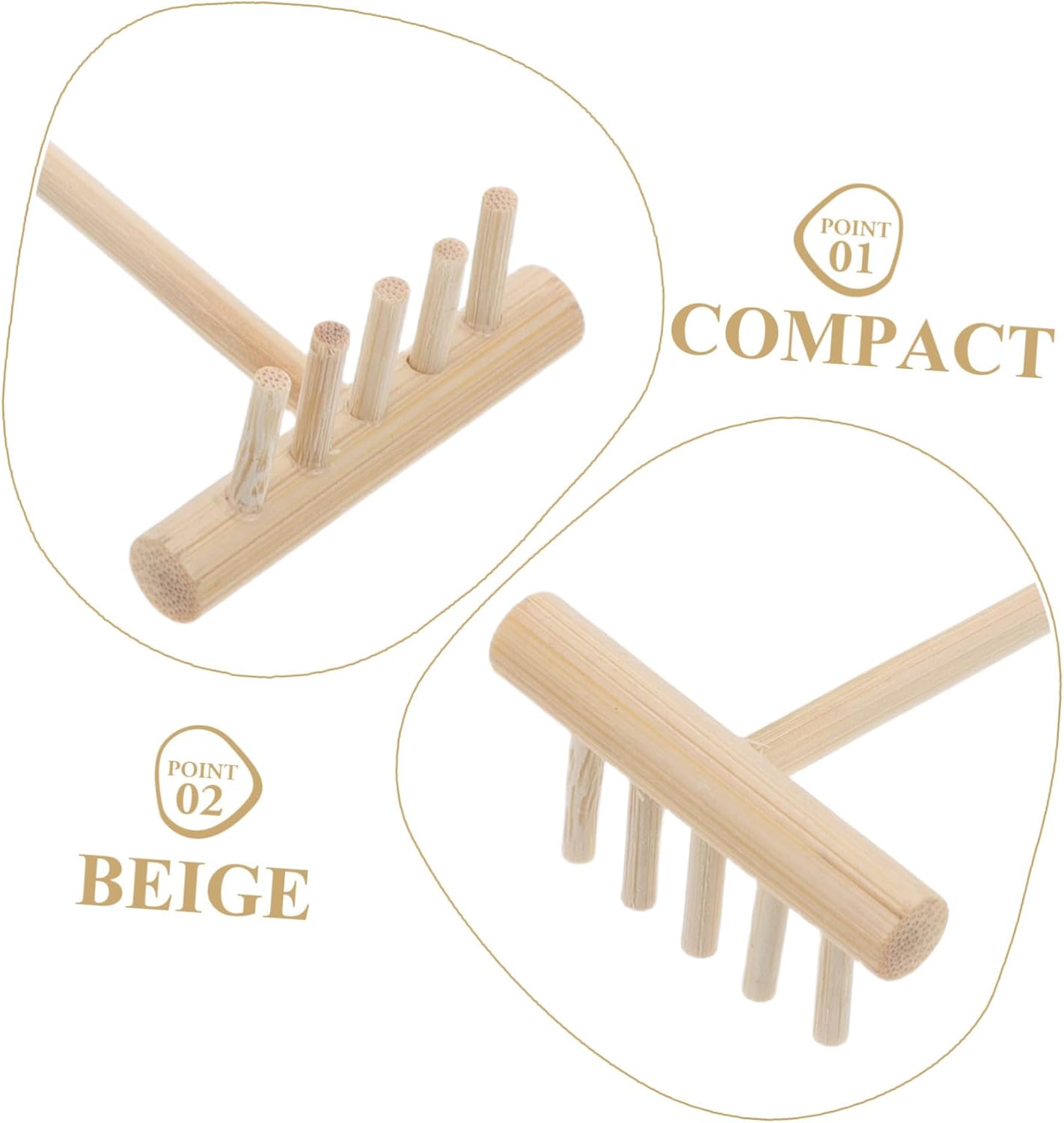 Mini Zen Garden Rake Tool Sand Leveling Rake for Meditation and Sand Gardens Prong Design for Household and Office Decor image 3