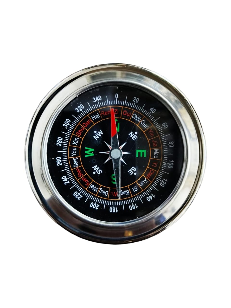 Professional Stainless Steel Compass, 3 Inch (75mm), 360 Degree Scale with Glass Front, Navigation Tool for Travel, Hiking, Camping, Educational, Outdoor Activities, vastu sashtra and multipurpose use-picture-28