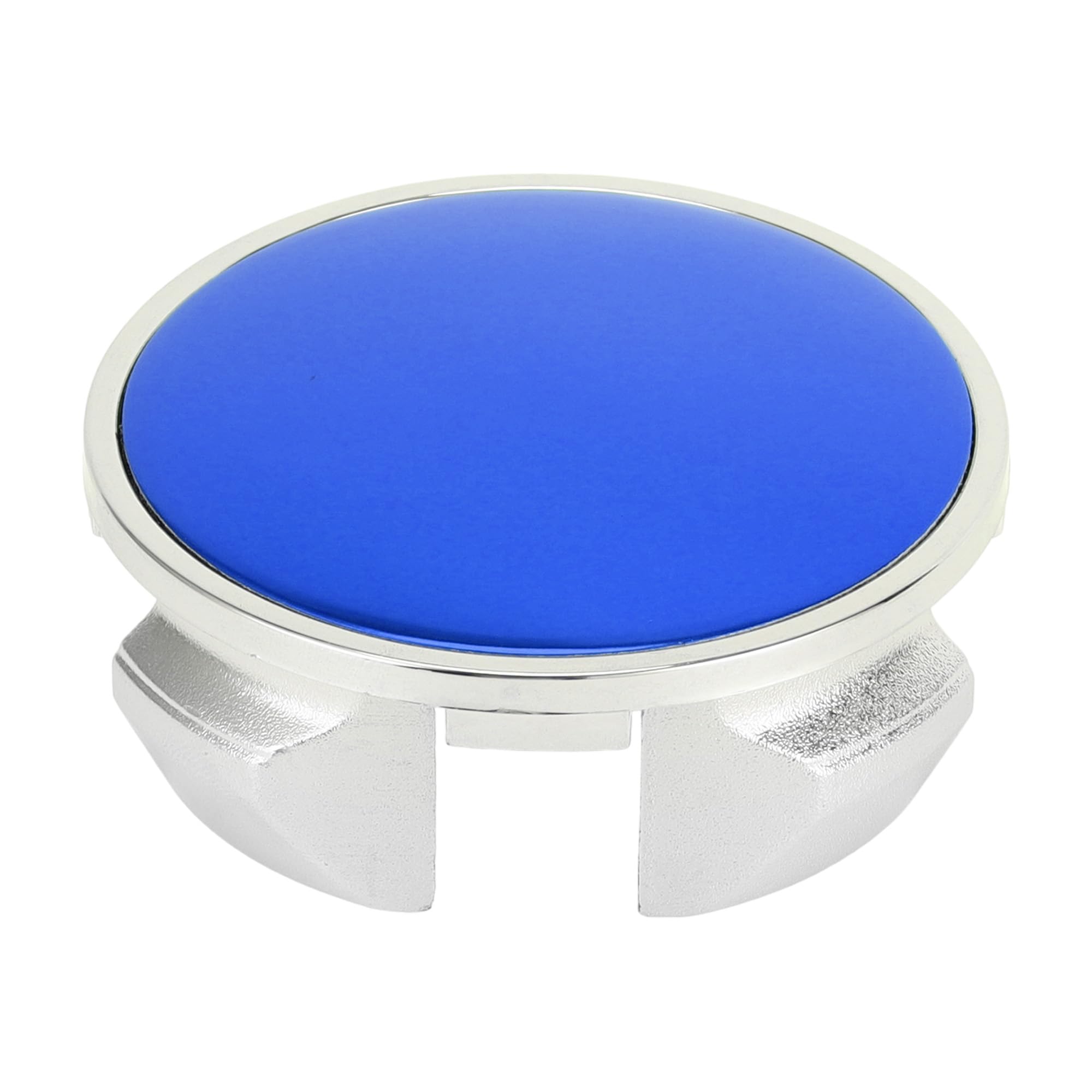 1 Pc Wheel Center Caps Hub Caps Rim Center Caps OD: 62mm/2.44" Universal Plastic Silver Tone for Toyota for Honda with Blue Sticker