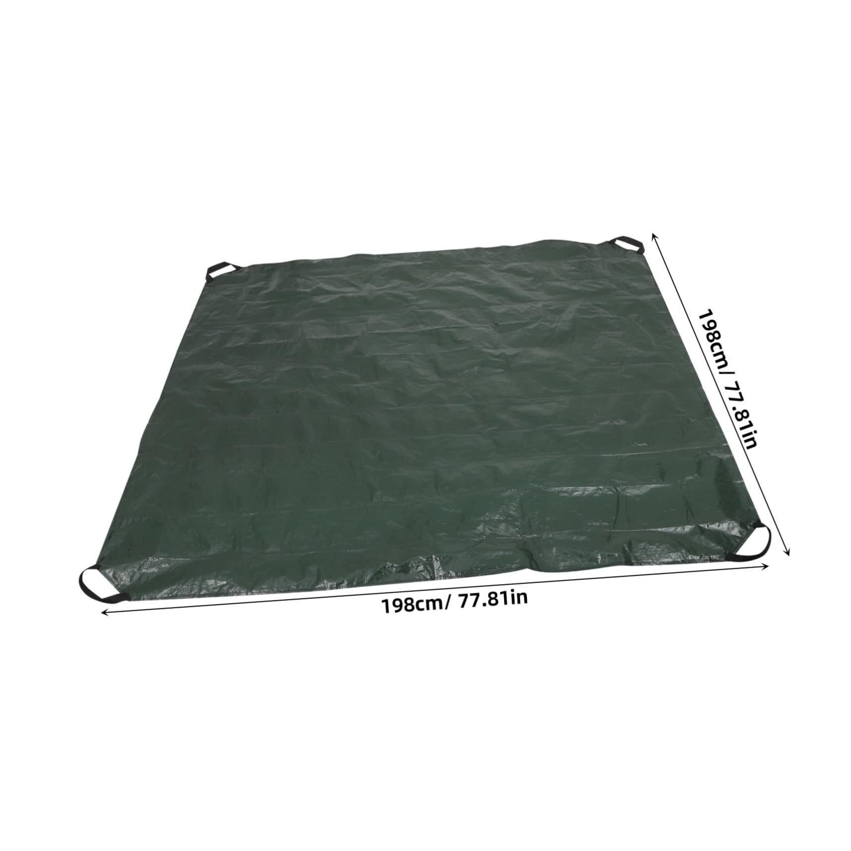 Paquet Grand Format de Ramassage de Feuilles avec Poignées Pliable Pe Vert | Feuilles et Déchets de Jardin, Transport Facile, Usage Cour, Terrasse, Réutilisable, Capacité Élevée