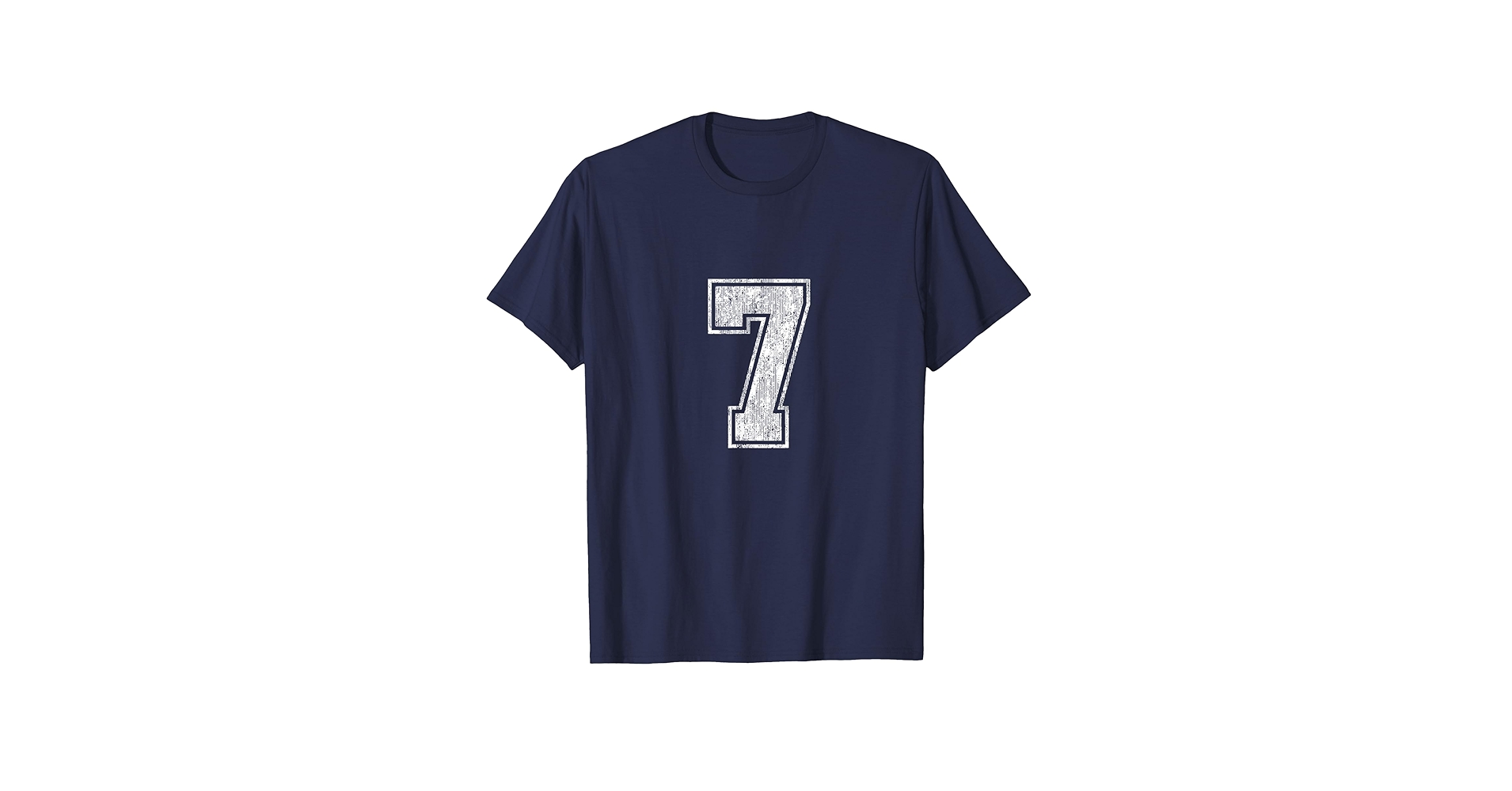 Amazon.com: Number 7 T-Shirt Vintage Seven Tee Sports Design T