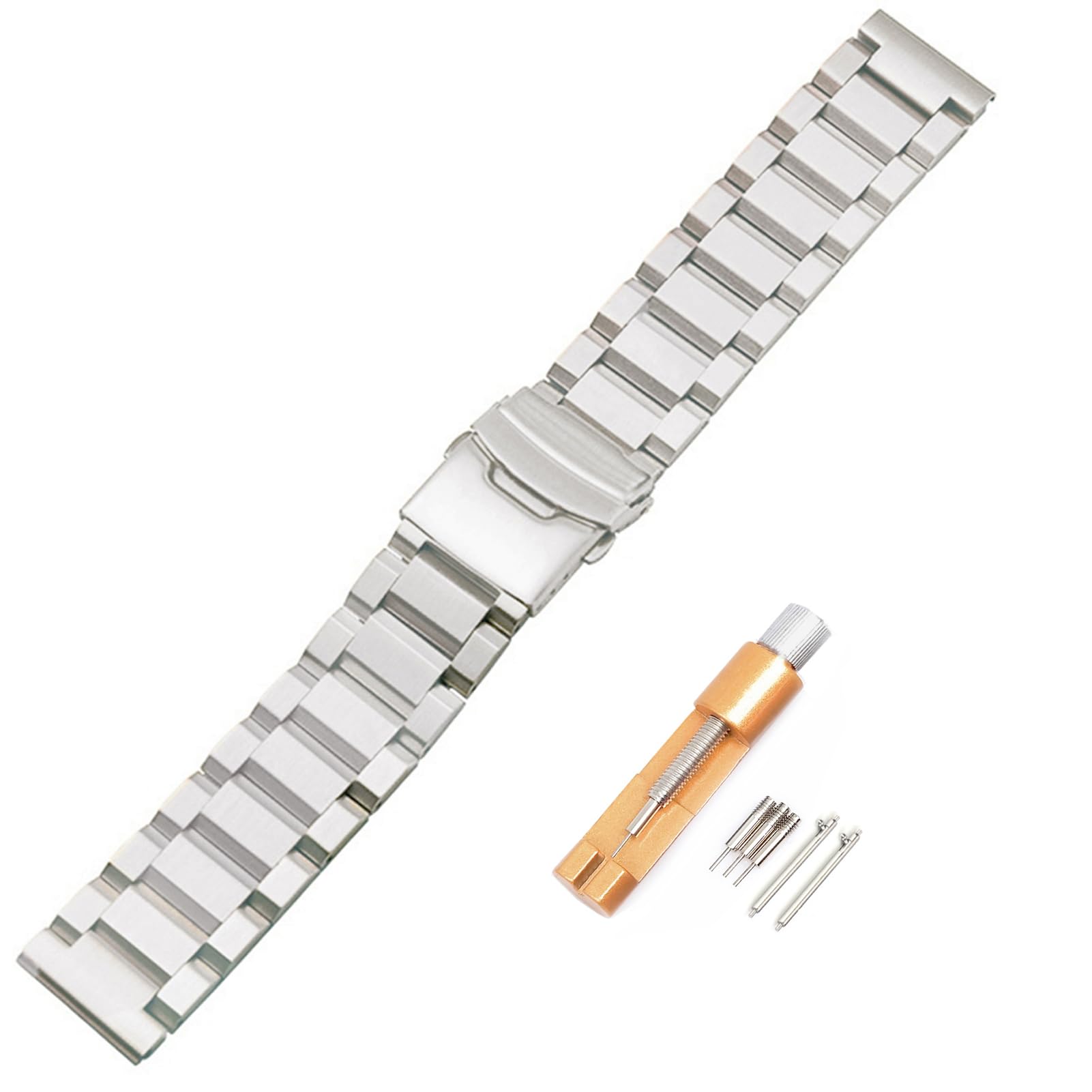 Stainless Steel Watch Band for Mens Women, Quick Release Stainless Steel Watch Straps 18mm 20mm 22mm