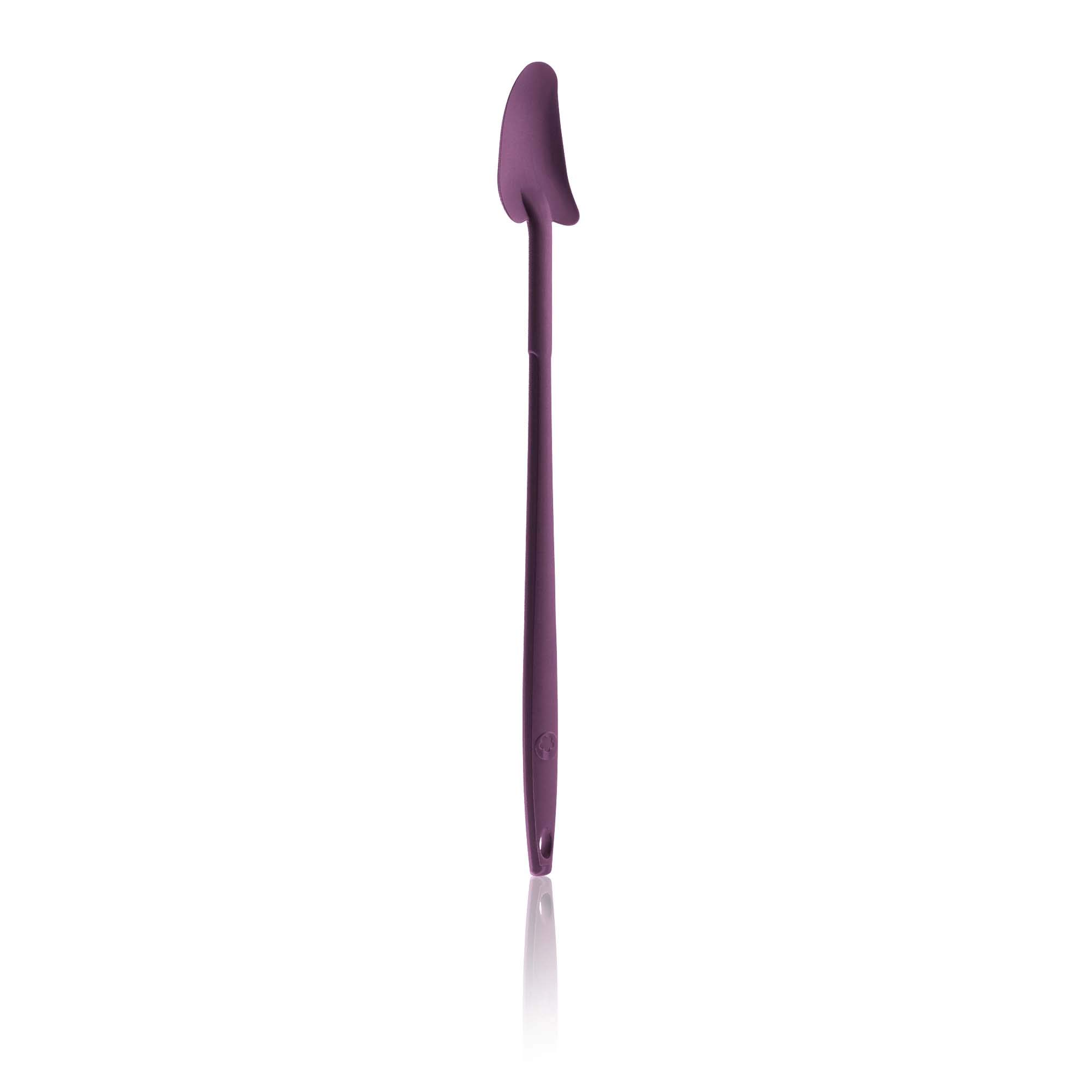 Kochblume Geizhals Set, Restelöffel, Flexlöffel S | Premium Premium-Silikon & BPA freimit Edelstahlkern | In der bunten Box (lila, Restelöffel einzeln)