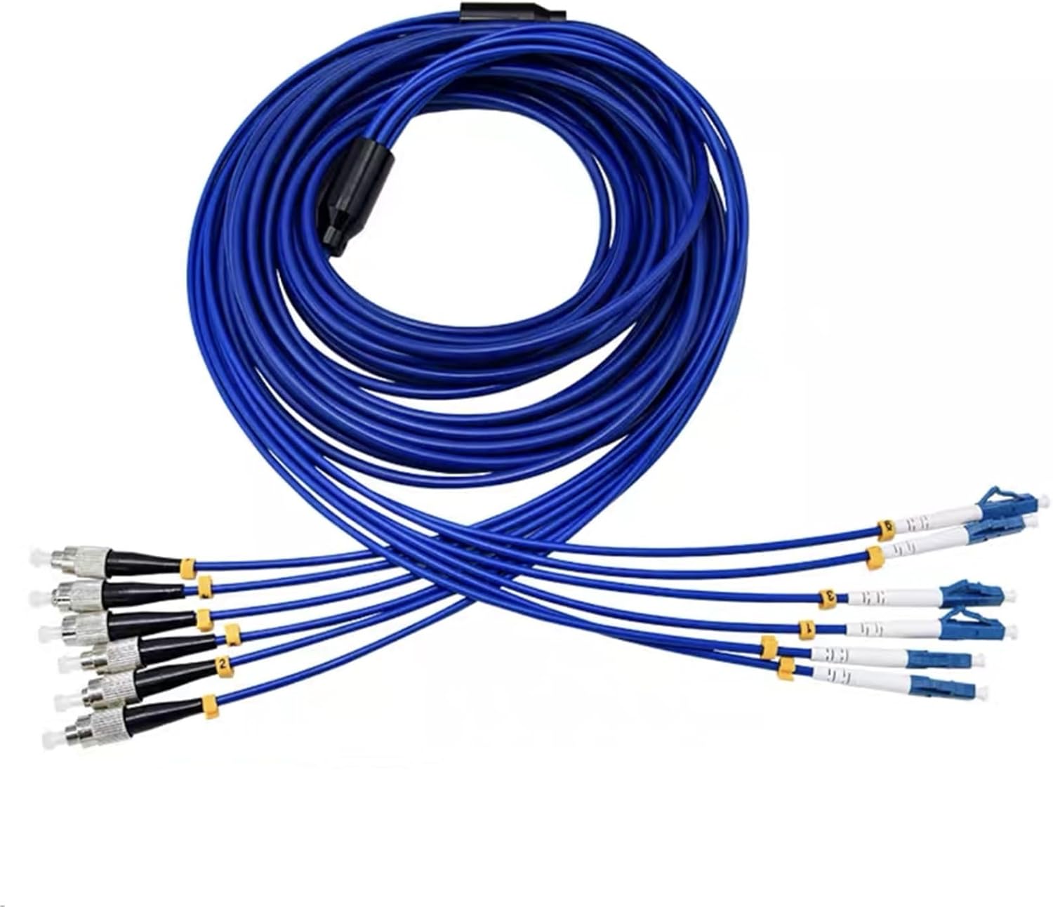 6 コア装甲シングルモード光ファイバーパッチコード(450m LC-LC) 6 芯