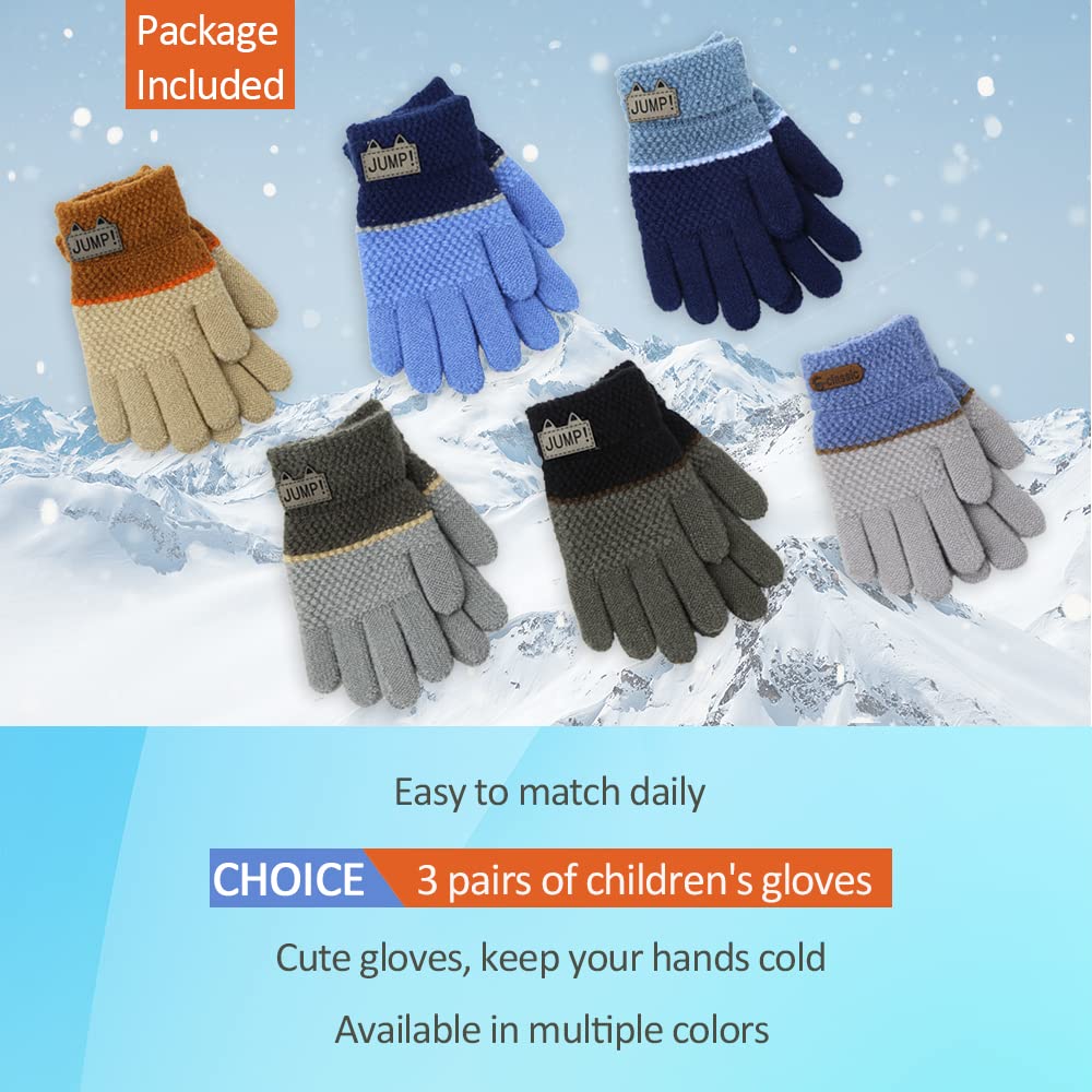Winterhandschuhe Kinder/Gestrickte Handschuhe Kleinkind/Warme