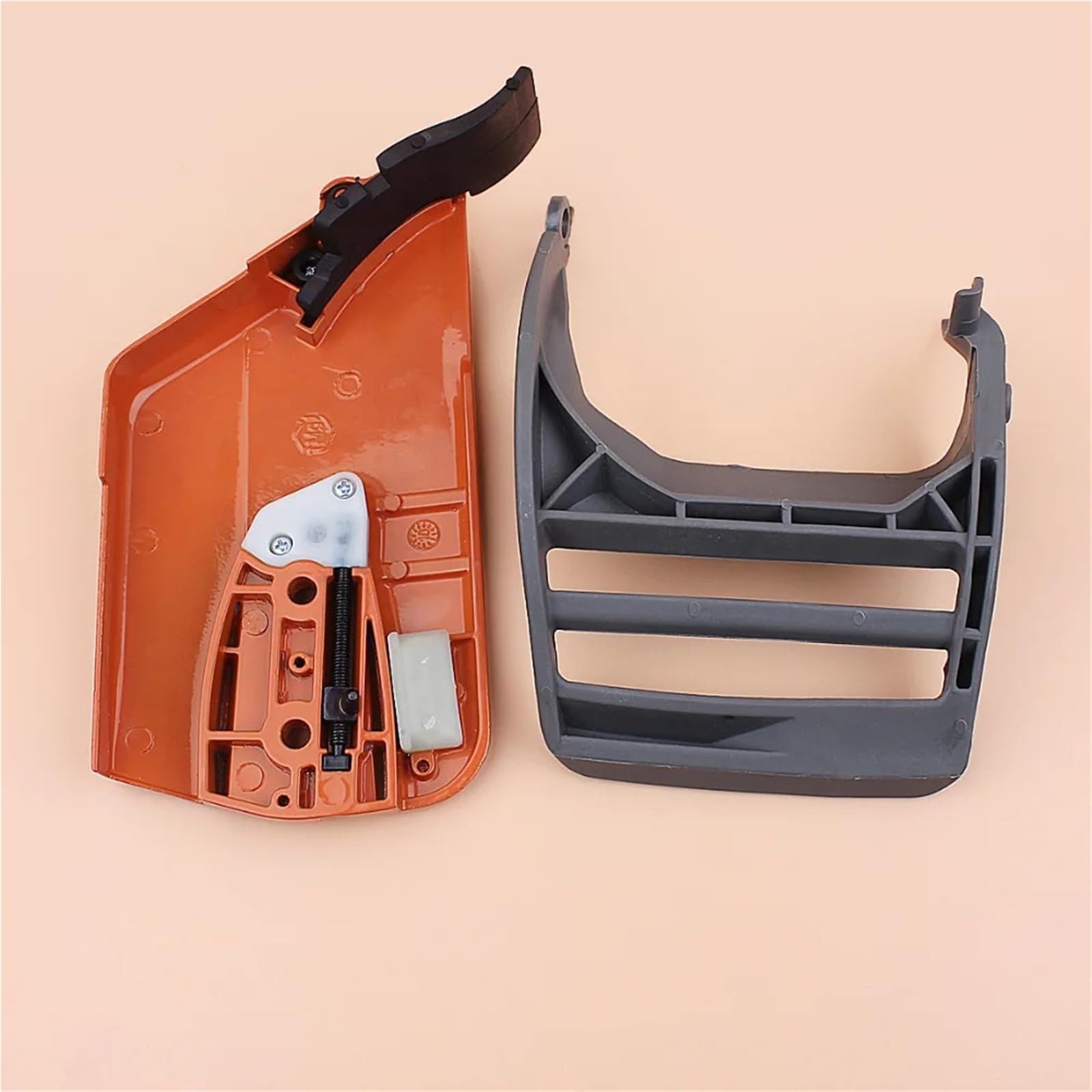 Protector de manija Freno Cadena, Compatible for Husqvarna, 365, 371, 372, 372XP y 362. Cubierta piñón Embrague Tensor Palanca Delantera Motosierra Protector de Cadena de Freno de Mano