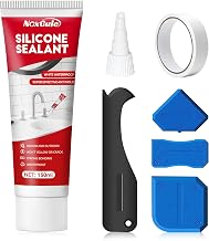 Silicone Bathroom, Kitchen Worktop Seal, White Bathroom Silicone Seal, Waterproof Sealant, Suitable for Kitchen Sinks and Toilet Edges, 150 ml
