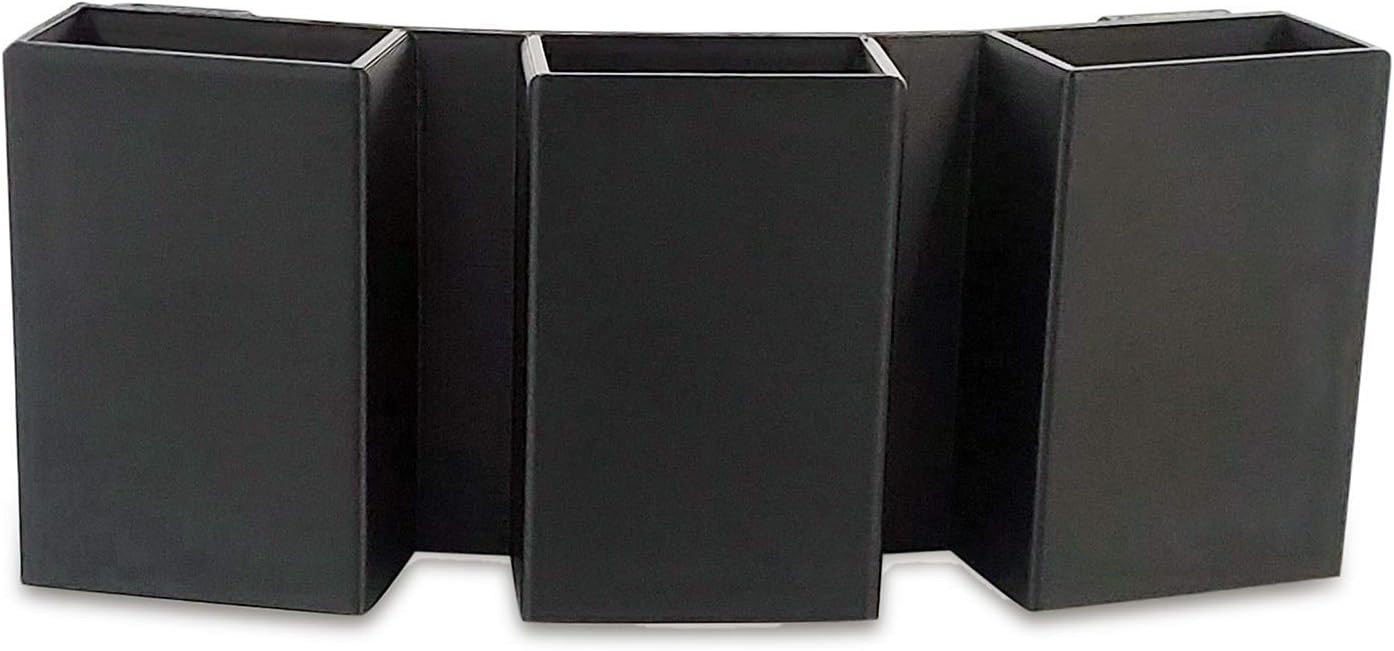 Triple Magazine Pouch (OWB) for Smith & Wesson (S&W) Shield, 9mm and .40 Cal, (Single Stack) Magazines, 3 in a Row,Adjustable Belt Loops fit: 1.5 inch and 1.75 inch Belts
