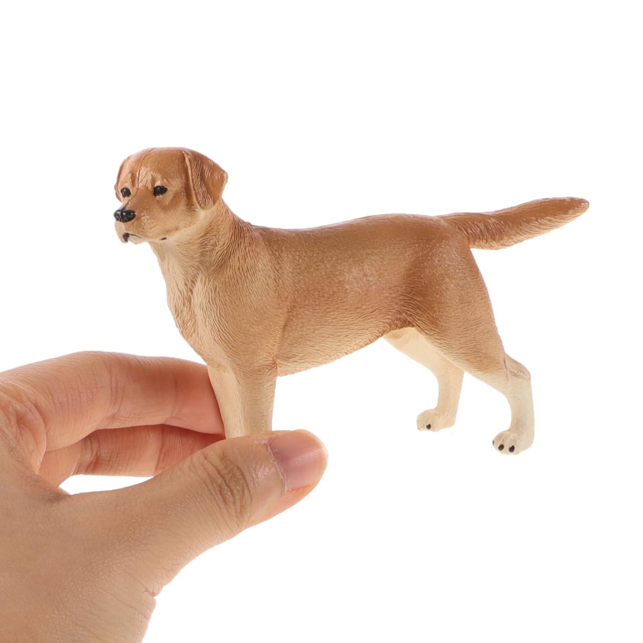 Kisangel Realistic Labrador Dog Figurines Educational Pet Dog Toys for Kids Interactive Play Figures and Home Decoration 4X2.8X1 Inches - Image 3