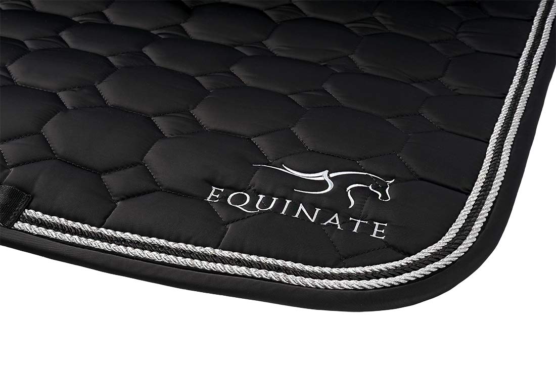 Equinate Satin Schabracke Madison Warmblut VS Vielseitigkeit Schwarz