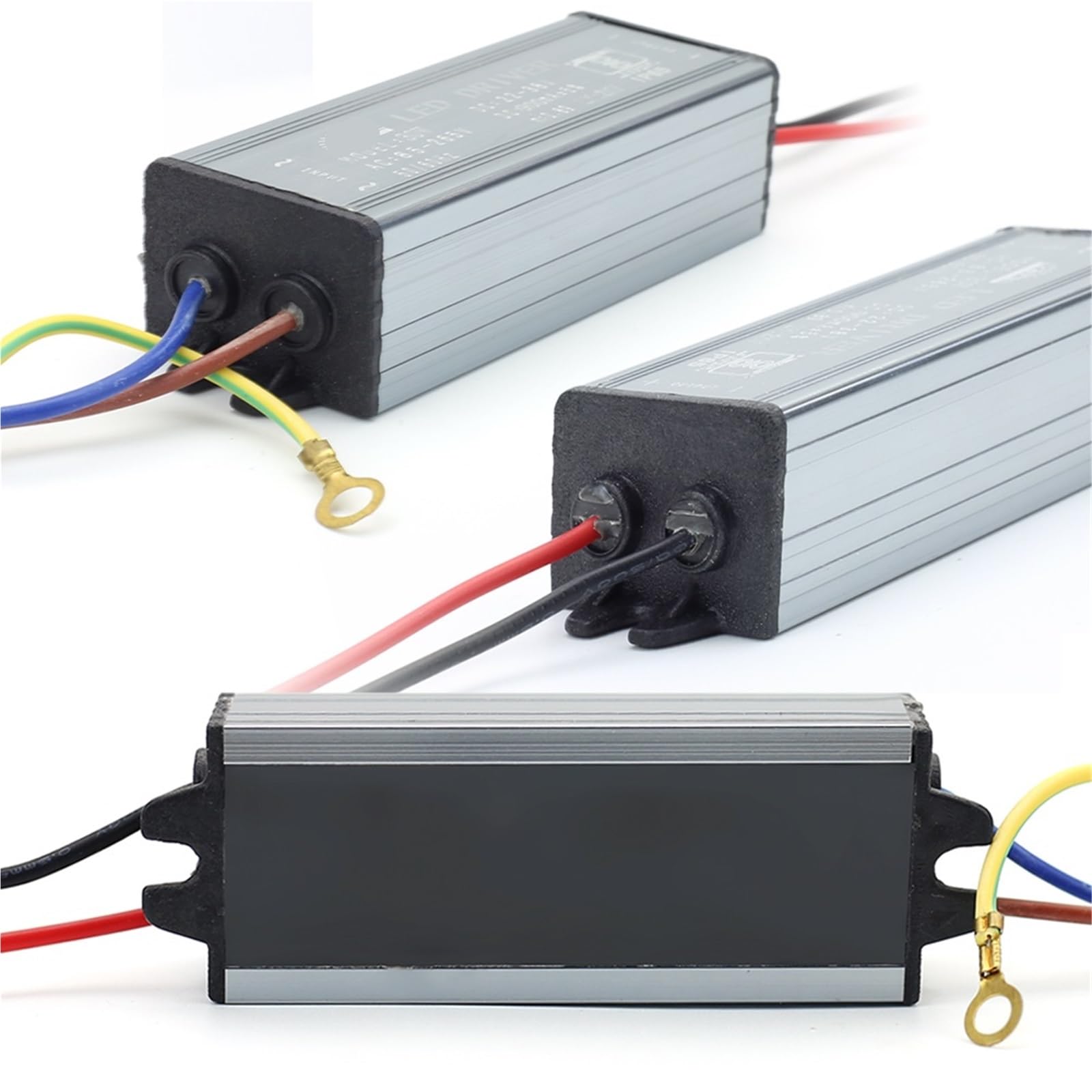 Trasformatore adattatore driver LED Drive IP67 da 10W, 20W, 30W e 50W, da AC100V-265V a DC20-38V, alimentatore for proiettore(600MA 20W X2)