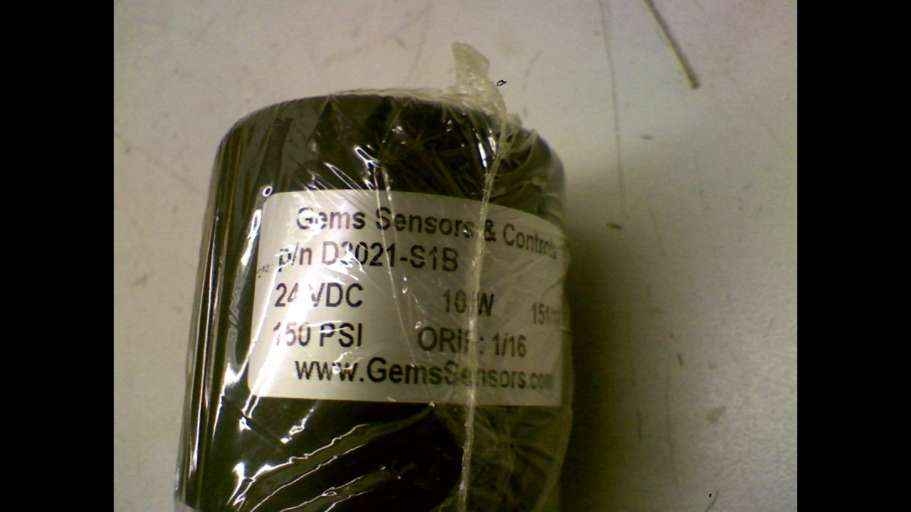 Gems D3021-S1b Pneumatic Cylinder 24Vdc 10W 150Psi Orif: 1/16 D3021-S1b