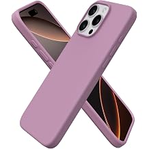 ORNARTO for iPhone 16 Pro Max Case, Liquid Silicone, Lilac Purple