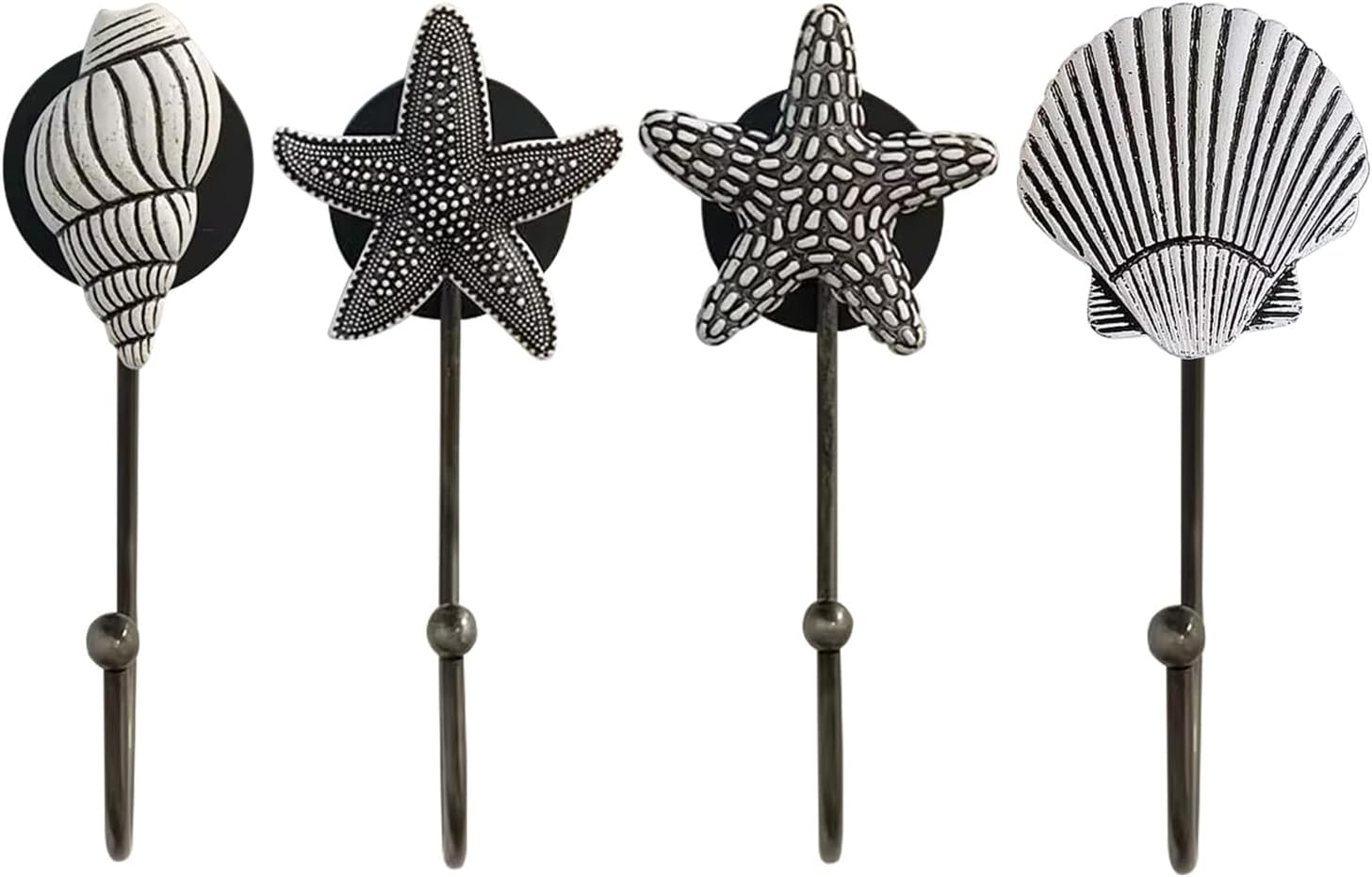 4 Pcs Ocean Magnet Hooks for Metal Door,Magnetic Hooks for Cruise Cabins,for Metal Door,Grill, Cruise Ship, Garage