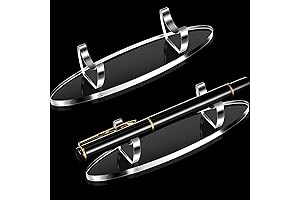 Chinco 2 Piece Acrylic Clear Makeup Brush Rack, Desk Pencil Organizer