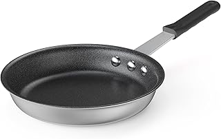 DUMOS 8 Inch Nonstick Frying Pan, Heavy-Gauge Aluminum Skillet Black Handle