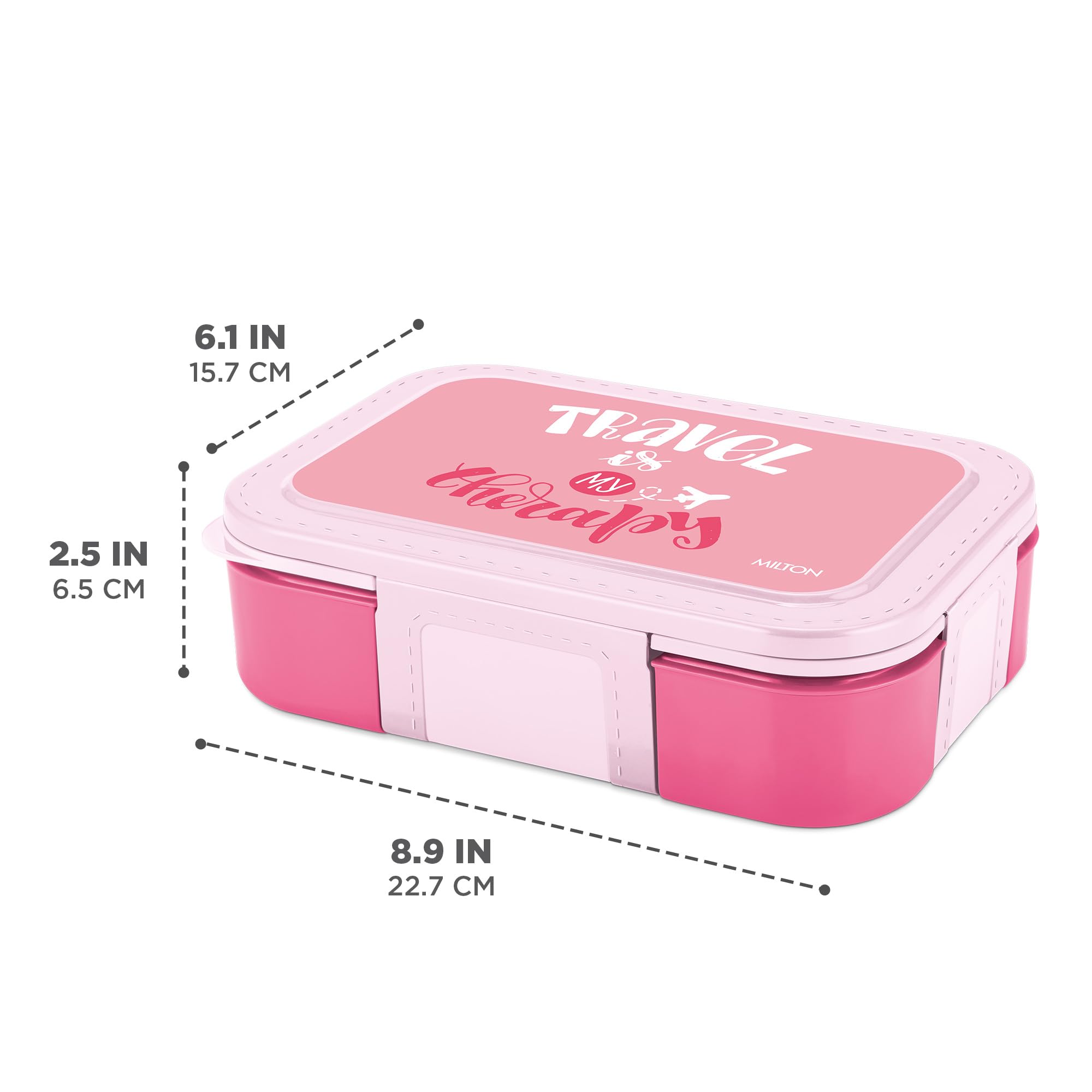 Milton Bravo 3 Stainless Steel Tiffin Box - Leak-Proof Lunch Box -5 Milton Bravo 3 Stainless Steel Tiffin Box - Leak-Proof Lunch Box -5