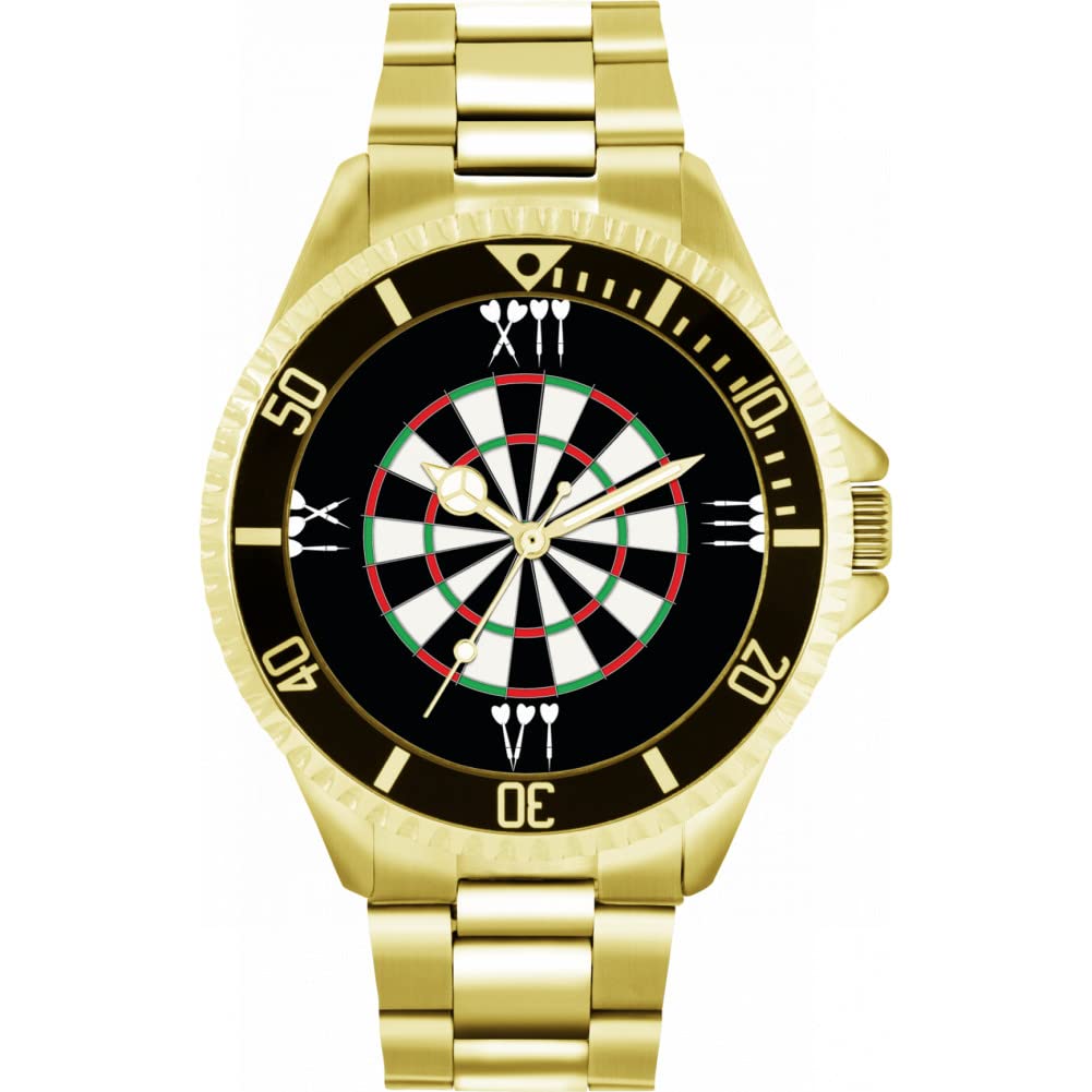 Dartboard Roman Cyfry Męski zegarek na rękę 42 mm koperta na zamówienie