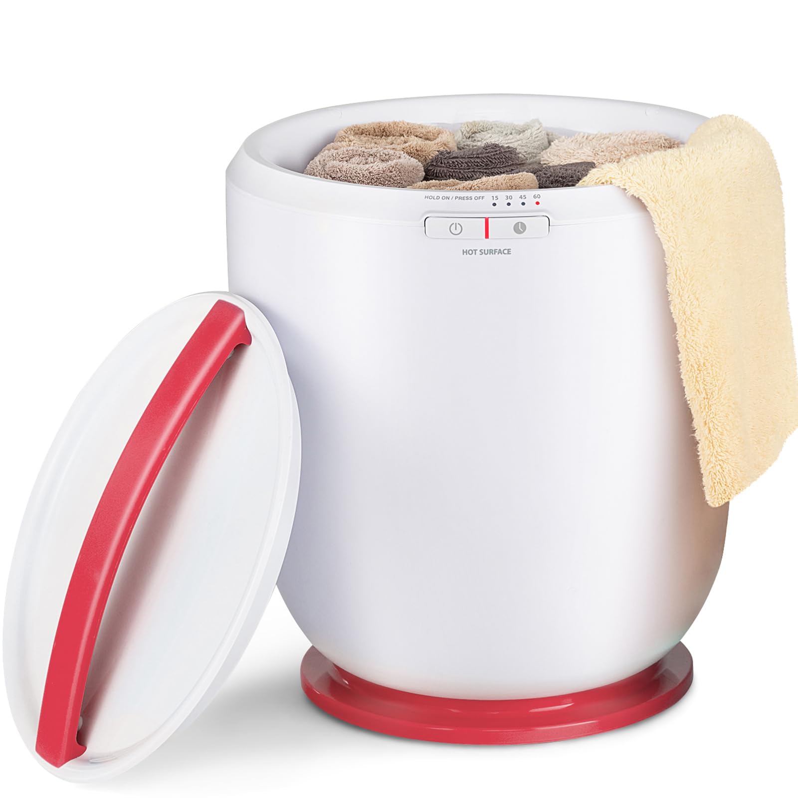 Giantex Towel Warmer Bucket - Hot Towel Warmer for Bathroom Spa, Tabletop Towel Heater with Timer & Auto Shut Off, Fits up to 40