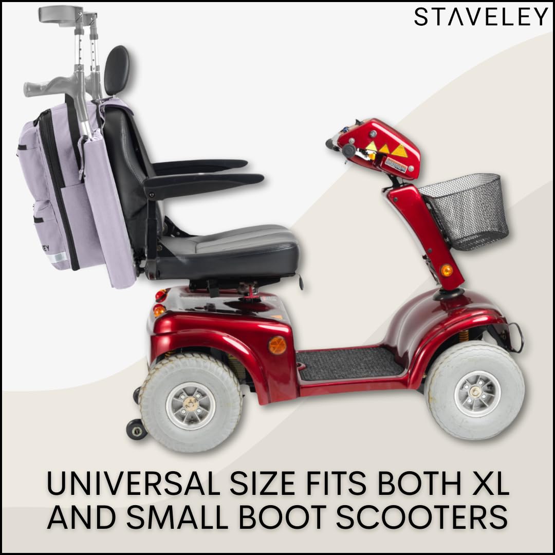 Staveley Mobility Scooter Crutch Bag, Purple, XL - Image 4