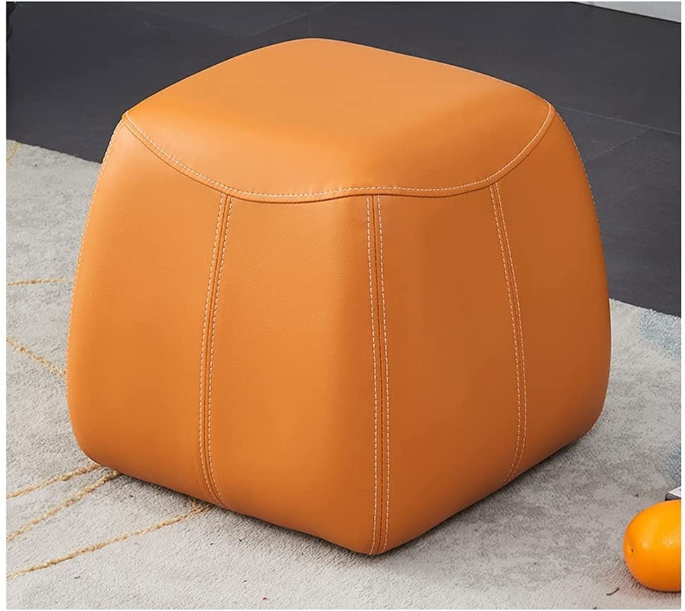 Tabouret bas multicolore salon et petit repose-pieds pour siège rembourré