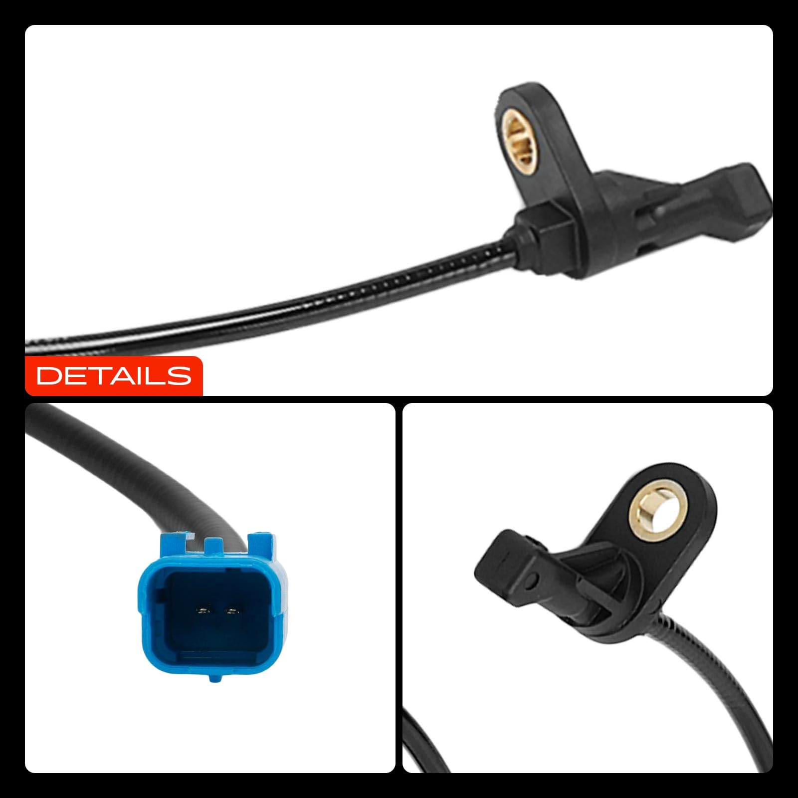Frankberg Capteur ABS arrière gauche/droite 2 broches 454587 | Compatible avec: Fourgon/Combi C5 DE, C5 I DC, C5 Je casse DE