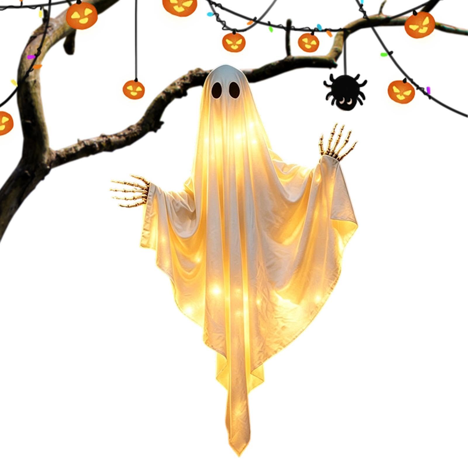 Fantôme d'Halloween extérieur pour animer votre porte d'entrée et pelouse