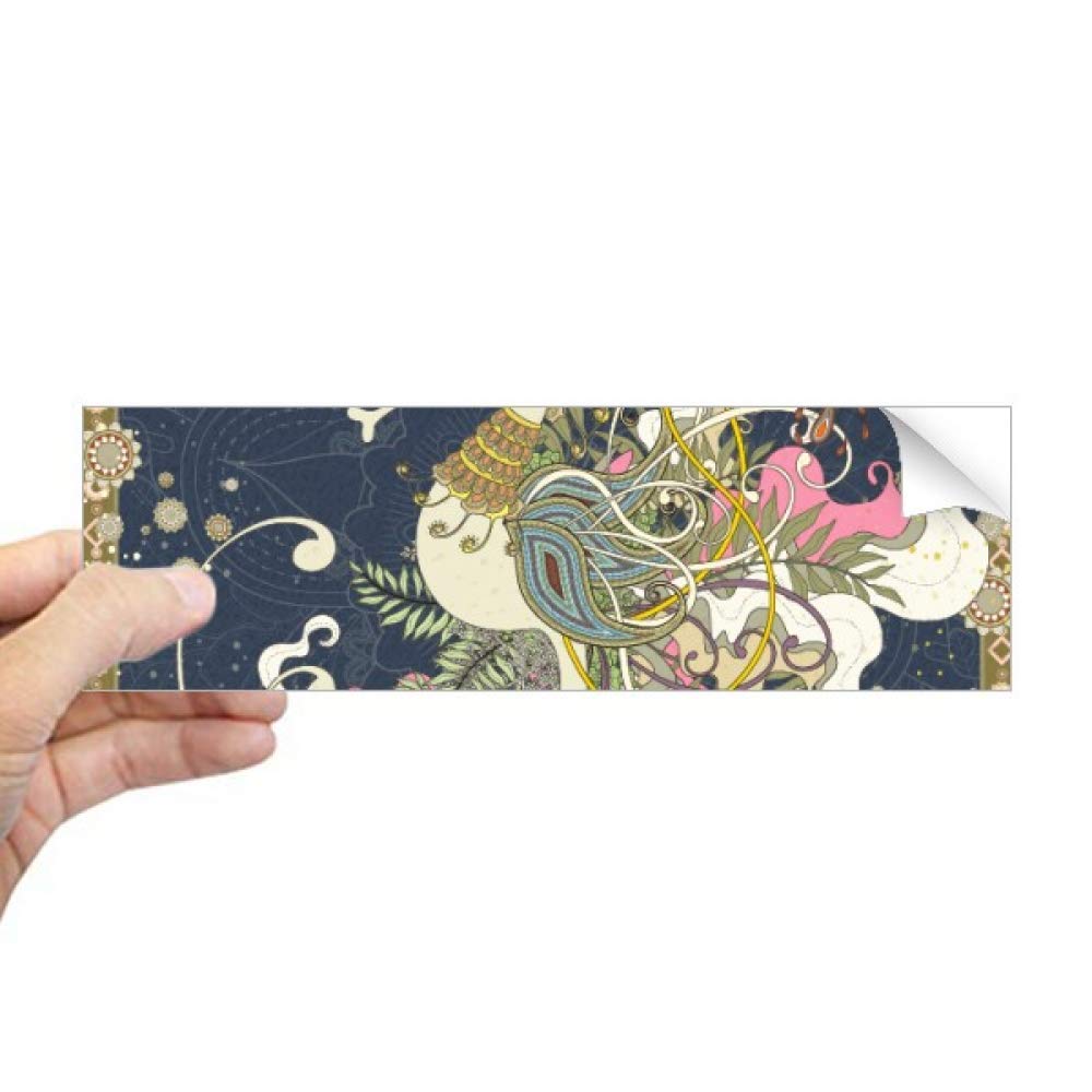 Adhesivo Flower Japan Hippocampus Ukiyo-e de alta durabilidad 4
