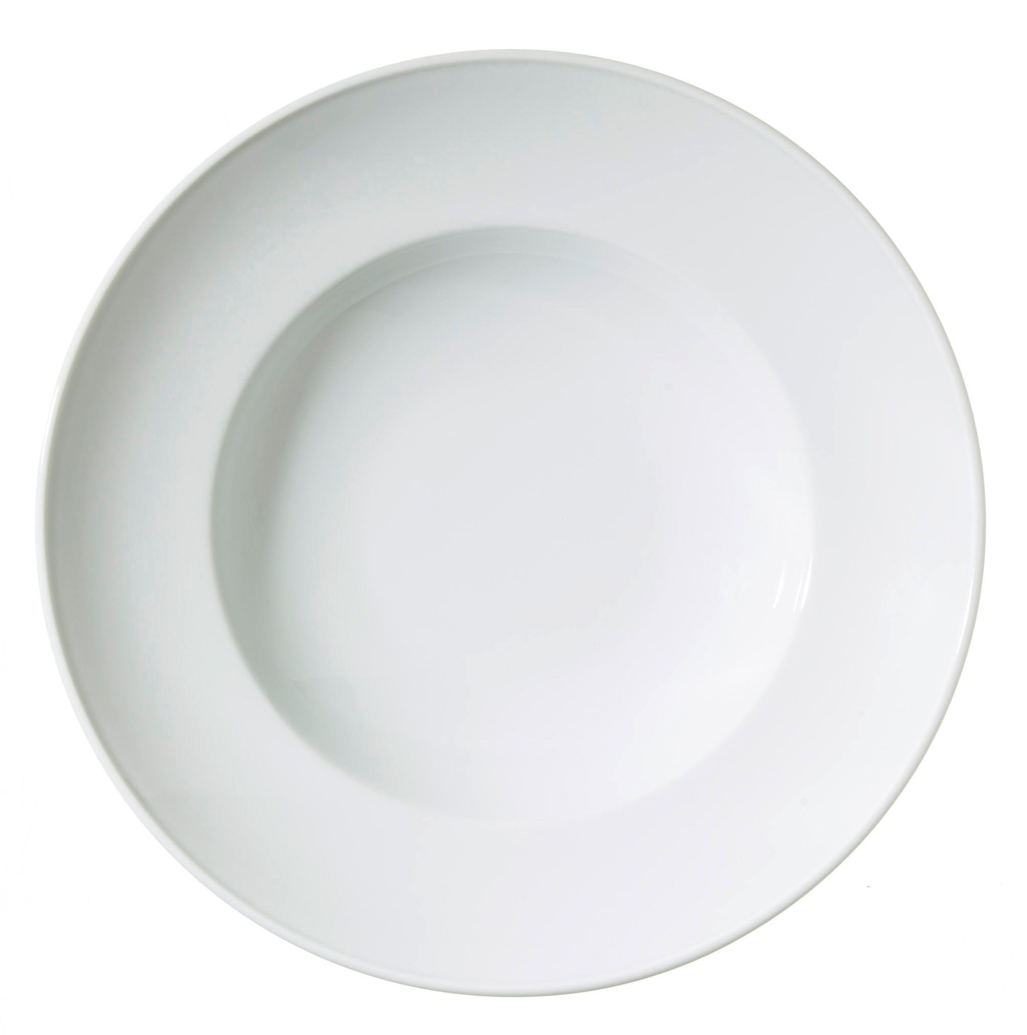 METRO Professiona juego de 6 platos de porcelana para pasta Anla, 30 cm de diámetro, aptos para microondas y horno hasta 220 °C, color blanco