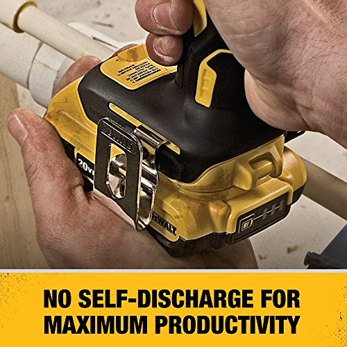 DEWALT 20V MAX Battery, Compact 2.0Ah Double Pack (DCB203-2), Yellow