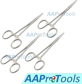 AAProTools Set of 4 Forceps 5 inches Straight Mosquitoes