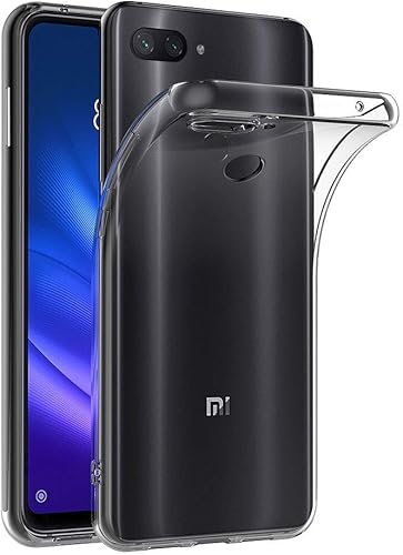 Caso para Xiaomi Mi 8 Lite (6.26 pulgadas) Suave TPU Goma Gel Bumper Transparente Contraportada