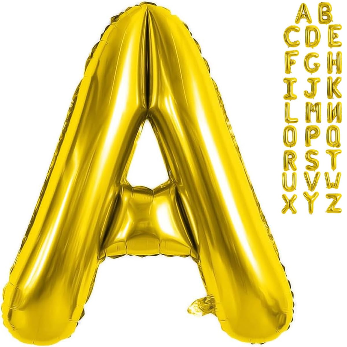Gold Letter Balloons 40 Inch Large Letter A Balloon Aluminum