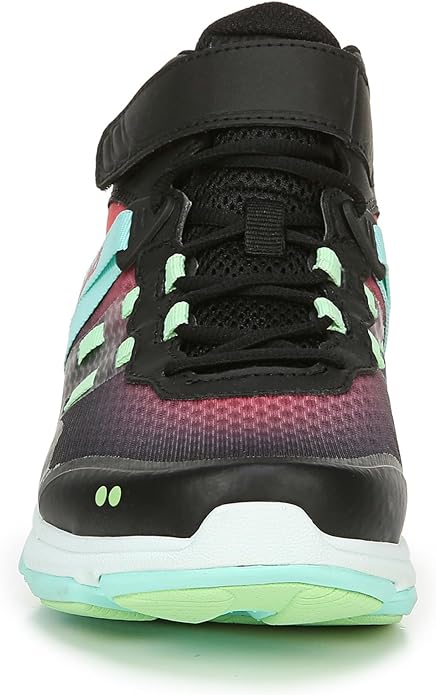 The Ryka Devotion XT Mid Top is a women's training shoe designed for comfort, support, and style. The mid-top silhouette provides added ankle support during workouts, making it ideal for activities such as cross-training, cardio classes, or weightlifting. The shoe features a padded tongue and collar for extra comfort, as well as a cushioned insole for shock absorption.