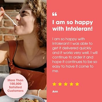 Intoleran Carbostarch Digestive Enzymes - 36 Capsules | Helps Digest Starch, Sucrose, Lactose, and Complex carbohydrates | FODMAP Intolerance | Highly Dosed Supplement | Pure & Vegan