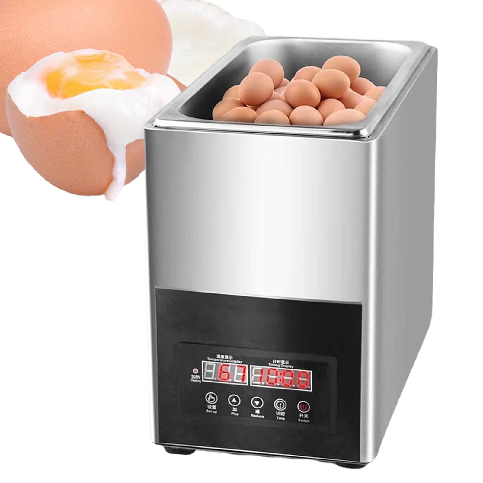 Cuociuova Intelligente, Cuociuova Elettrico, Cuociuova Con Capacità Di 50 Uova, Cuociuova Hot Spring Automatico Commerciale, Per Uova Morbide, Sode E In Camicia,220V