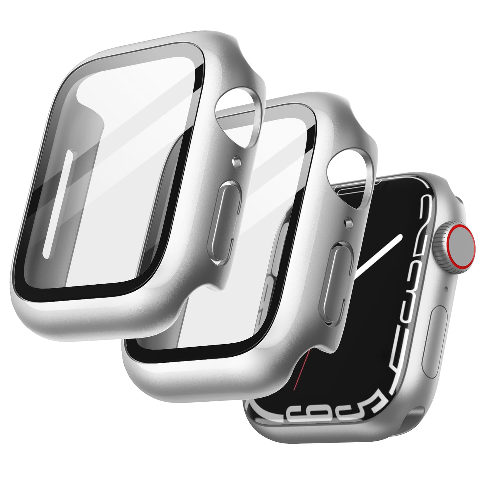 JETech Case with Screen Protector for Apple Watch Series 11/10 46mm, Overall Protective Cover, Built-in Tempered Glass Film High Sensitivity, 2 Pack (Black) — view 28