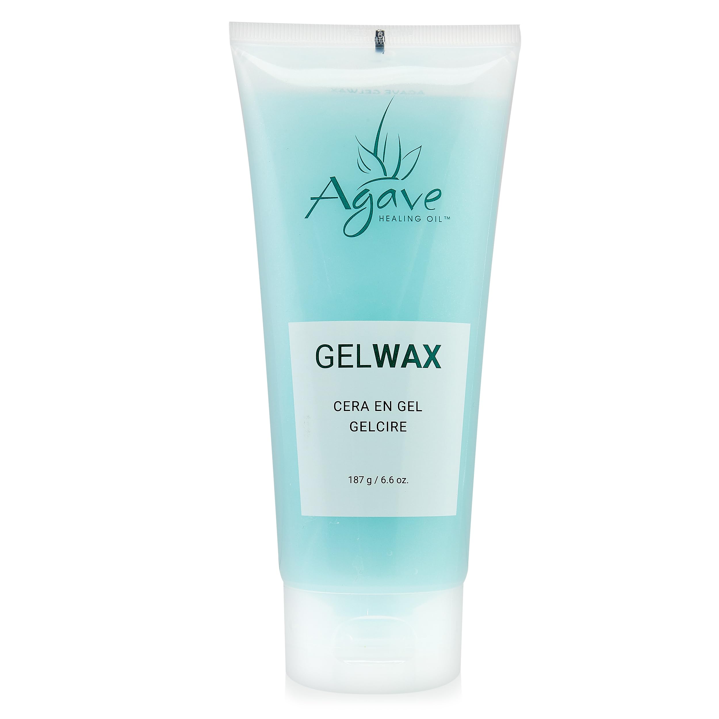 Agave GelWax Flexible Hold Styling Gel with Green Tea, Bamboo and Ginger Extracts, 6.6 fl oz