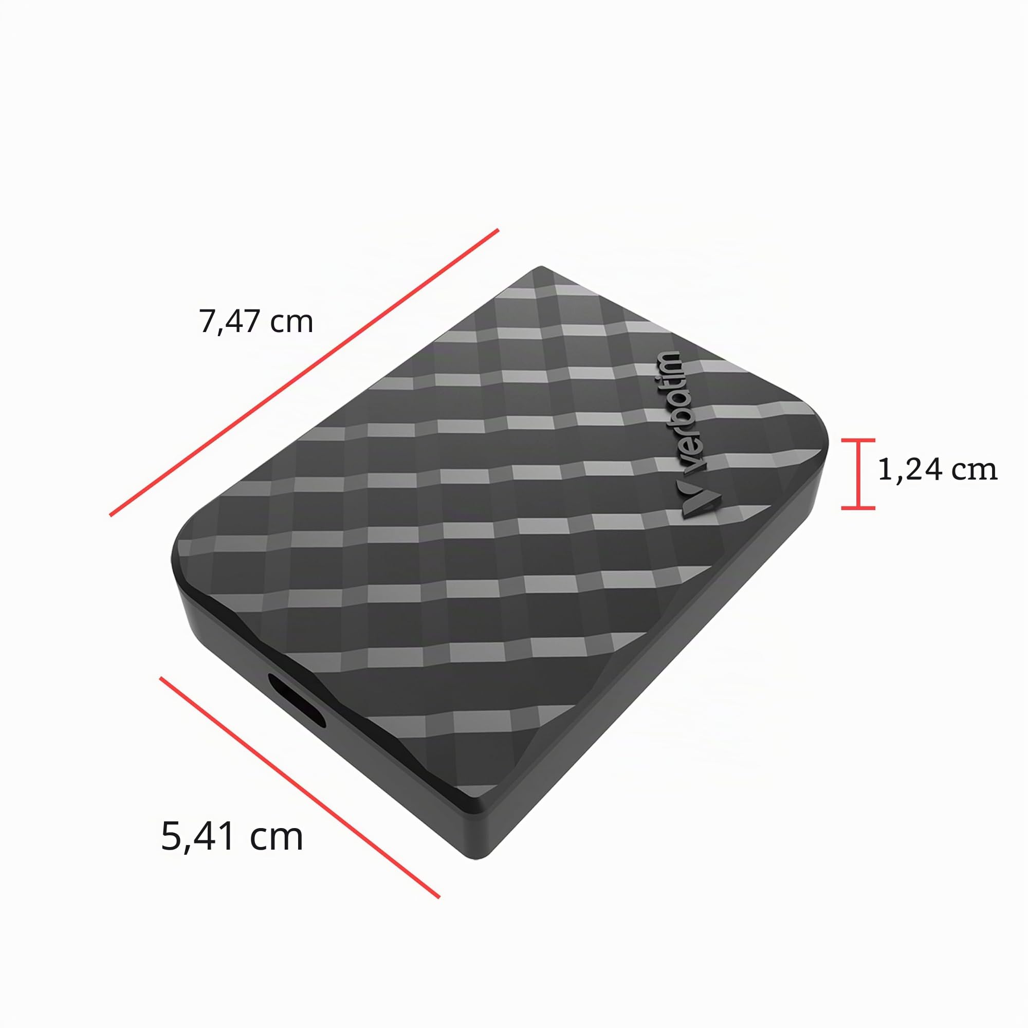 Verbatim Ssd 2tb Usb 3.2 TyP-C Mini Diamond Schwarz (32026)