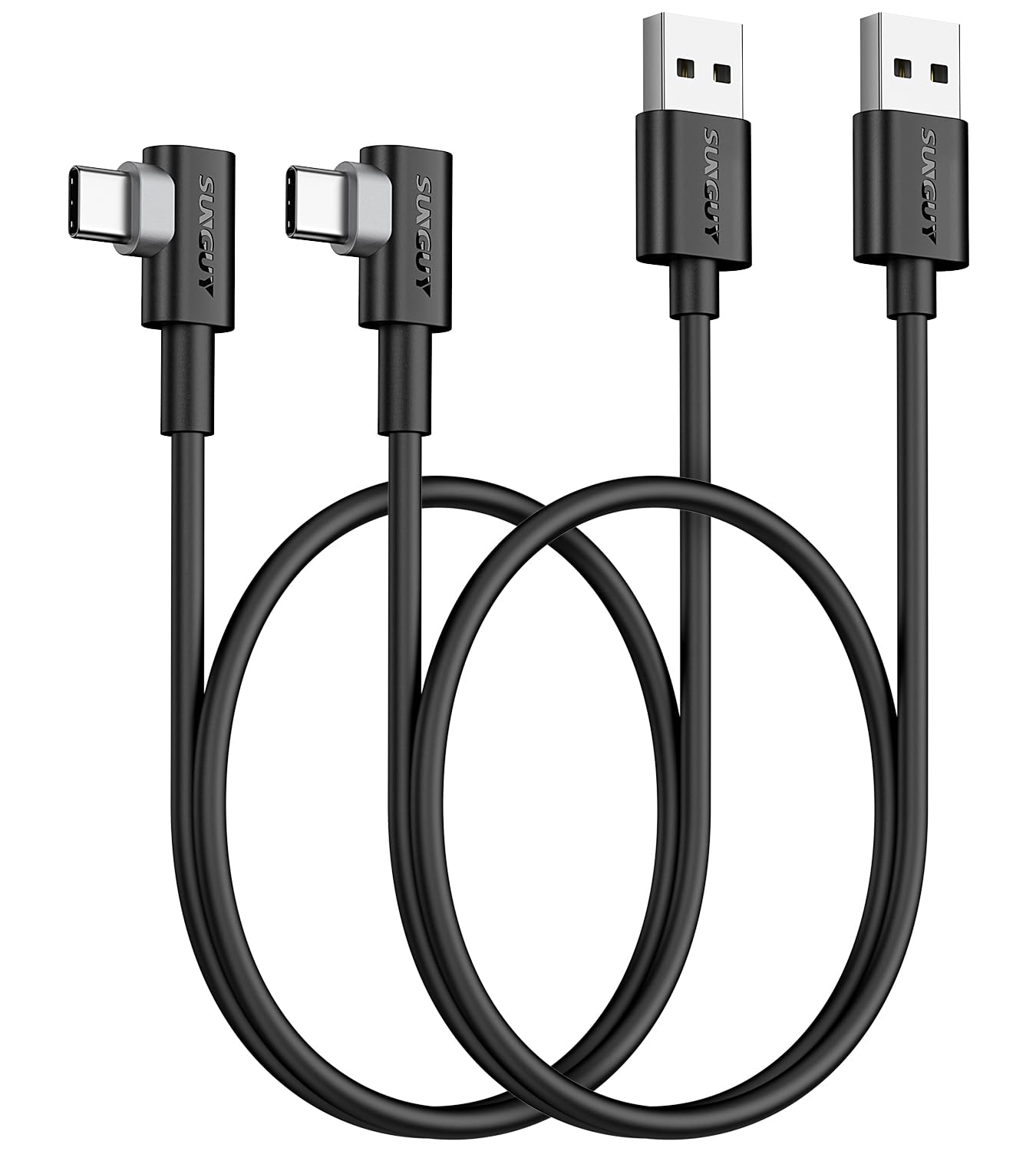 Amazon.co.jp: SUNGUY USB Type-C L字ケーブル 0.6m 【2本組】最大18W