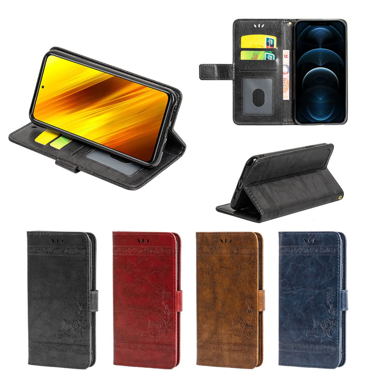 Cover Cintura TCL 40 SE Vera Pelle - Chiusura Magnetica e Gancio 360