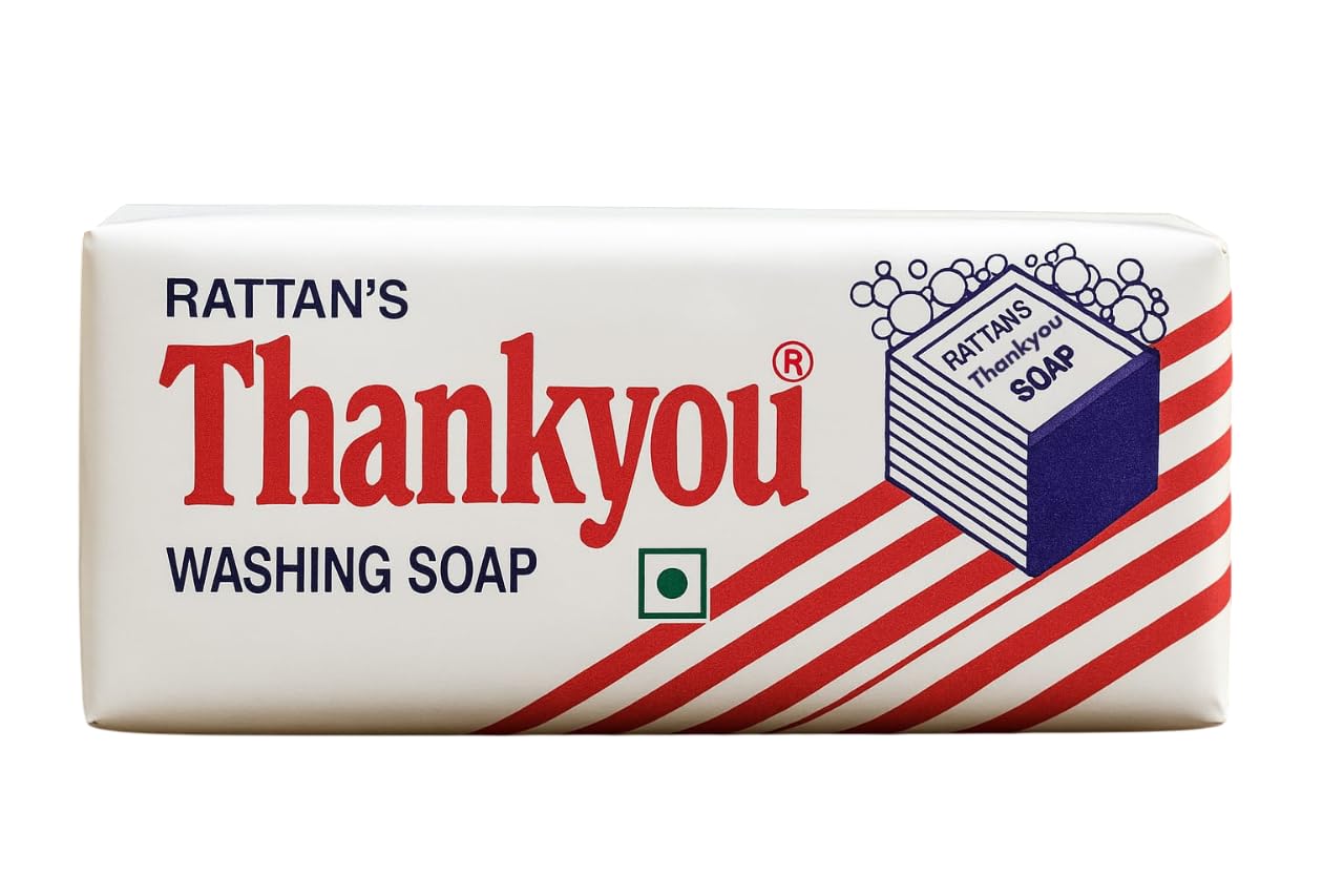 Rattan Thankyou Washing Soap 900g β Tough on Stains, Gentle on Clothes, Long-Lasting Bar for Everyday Laundry Use (1)