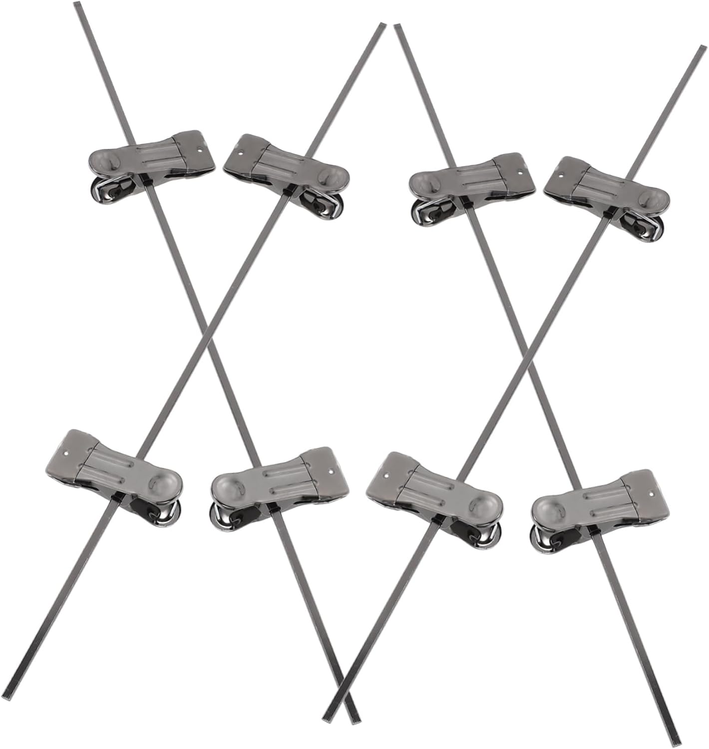 20pcs Space-Saving Metal Clips for Pants and Skirts Hanger Accessories for Jeans and Clothes Versatile Iron Clips for Closet Organization and Storage